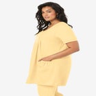 Plus Size Two Pocket Soft Knit Swing Tunic image number null