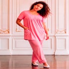 Plus Size Two Pocket Soft Knit Swing Tunic image number 0