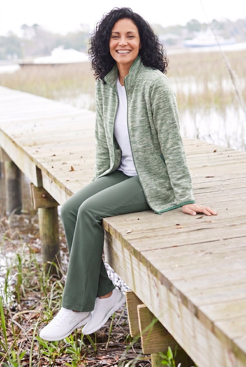 Zip-Front Microfleece Jacket image number 1