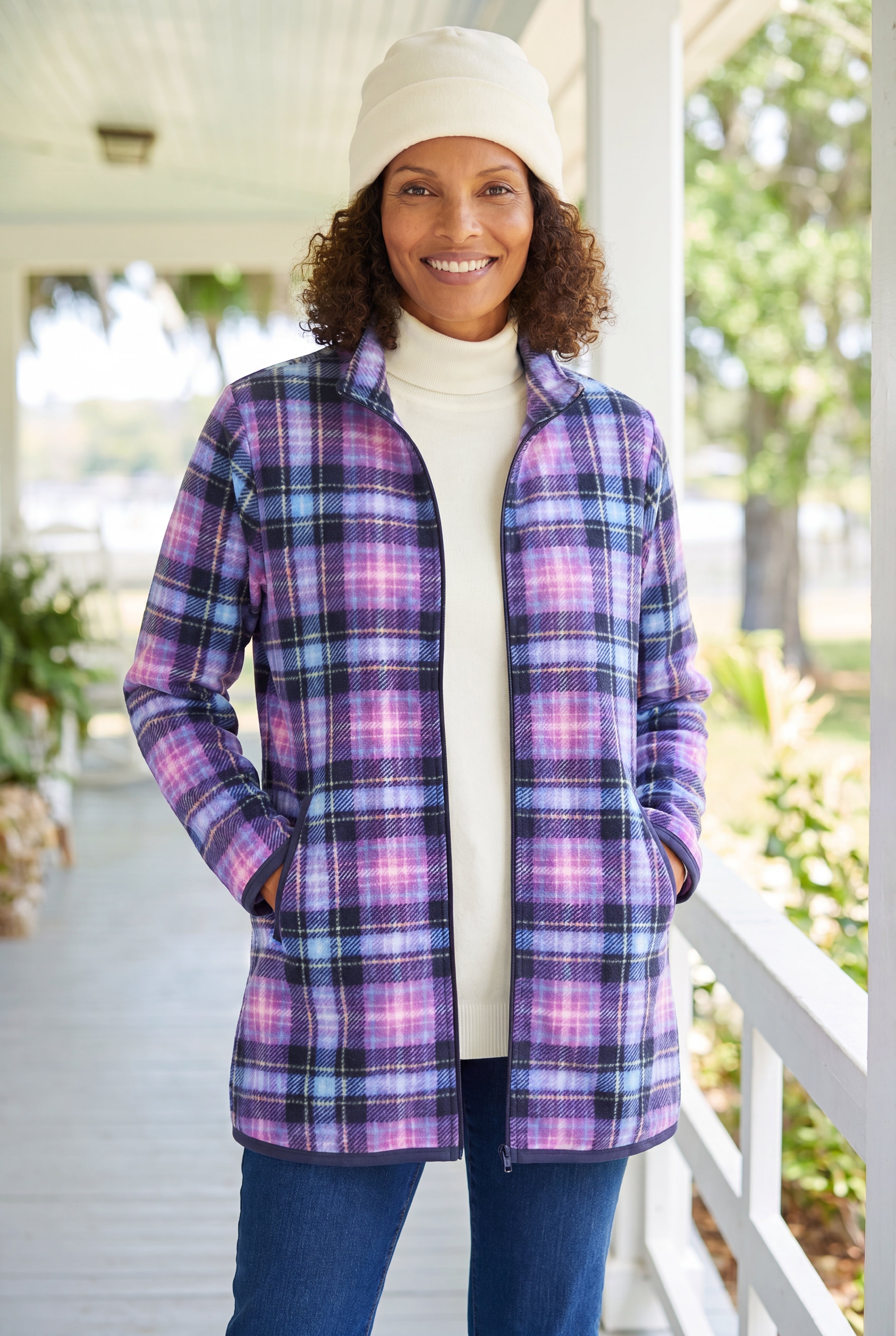 Zip-Front Microfleece Jacket image number 0