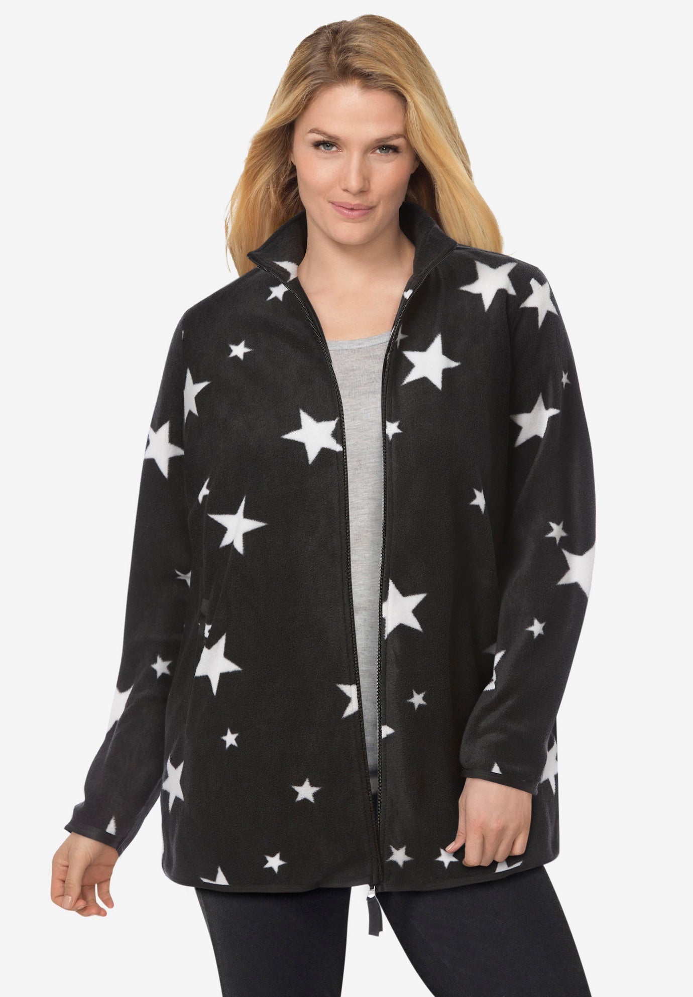 Zip-Front Microfleece Jacket image number 0