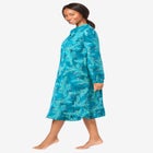 Cotton Flannel Print Short Gown  image number null