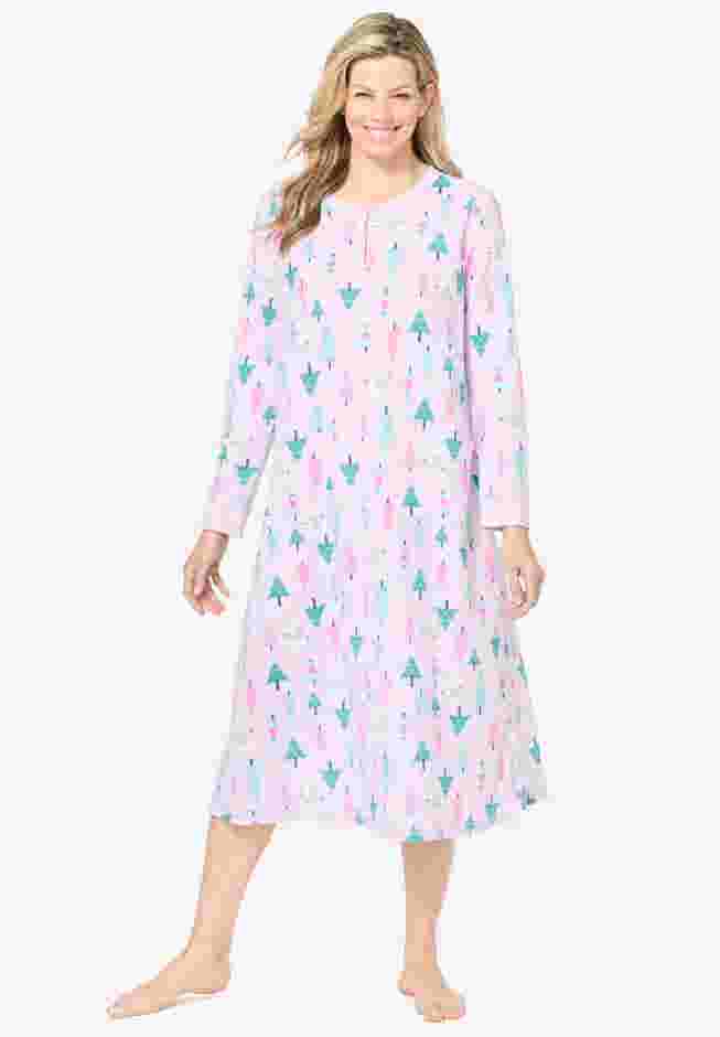 Thermal Henley Nightgown image number 0