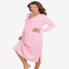 Thermal Henley Nightgown image number null