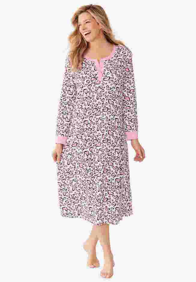 Thermal Henley Nightgown image number 0