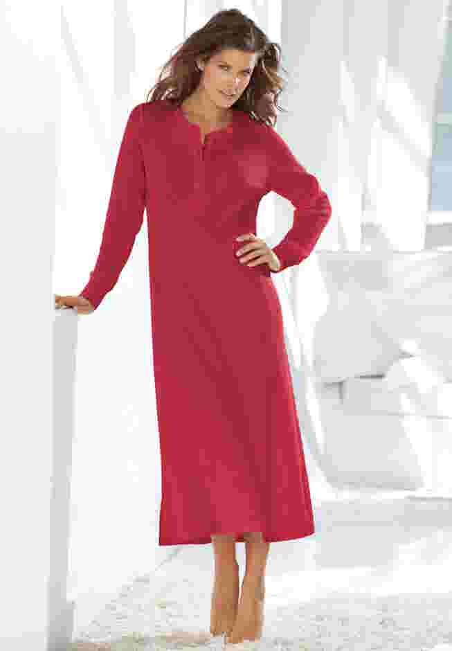 Thermal Henley Nightgown image number 0