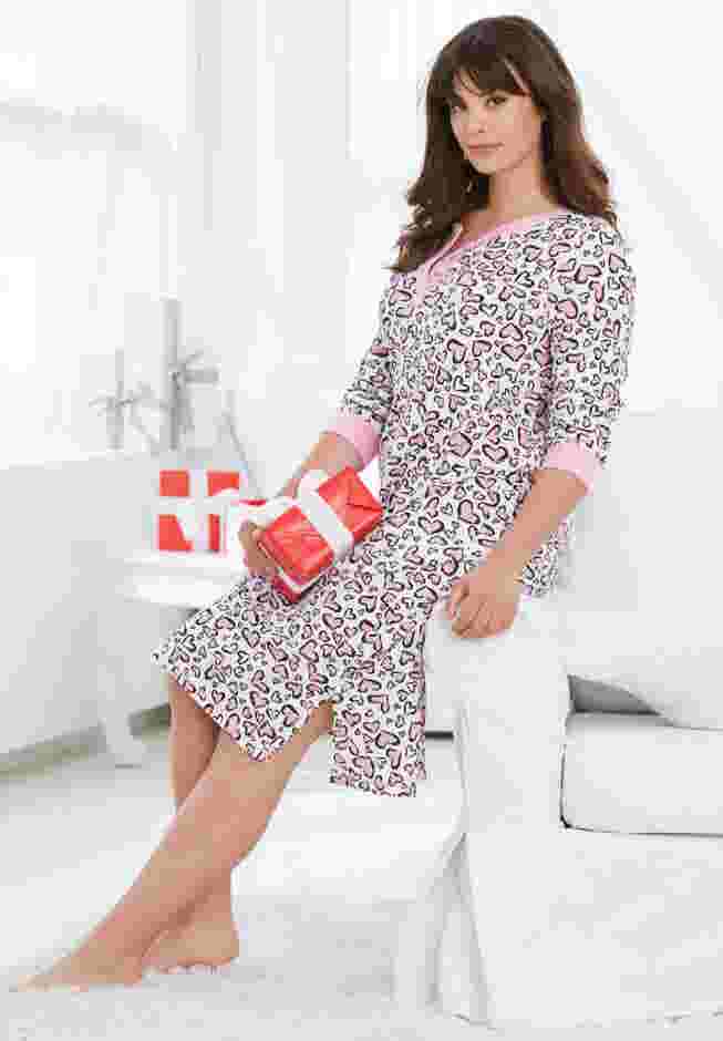 Thermal Henley Nightgown image number 0