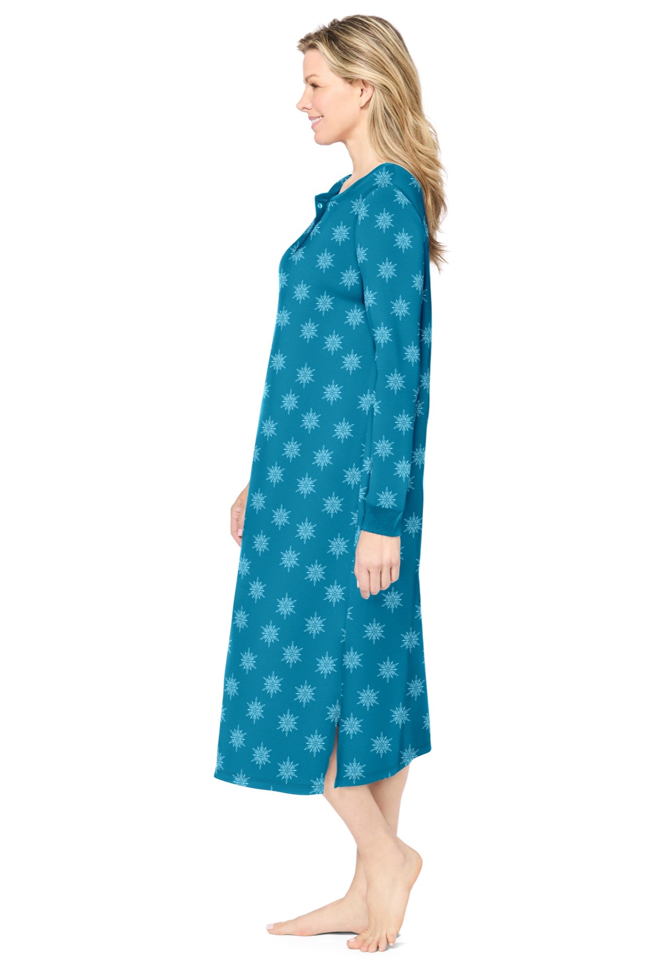 Thermal Henley Nightgown image number 2