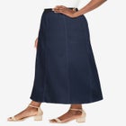 Stretch Denim Jegging Skirt image number null
