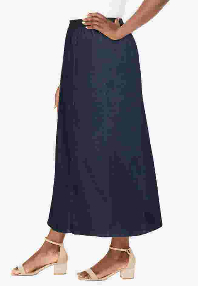 Stretch Denim Jegging Skirt image number 2