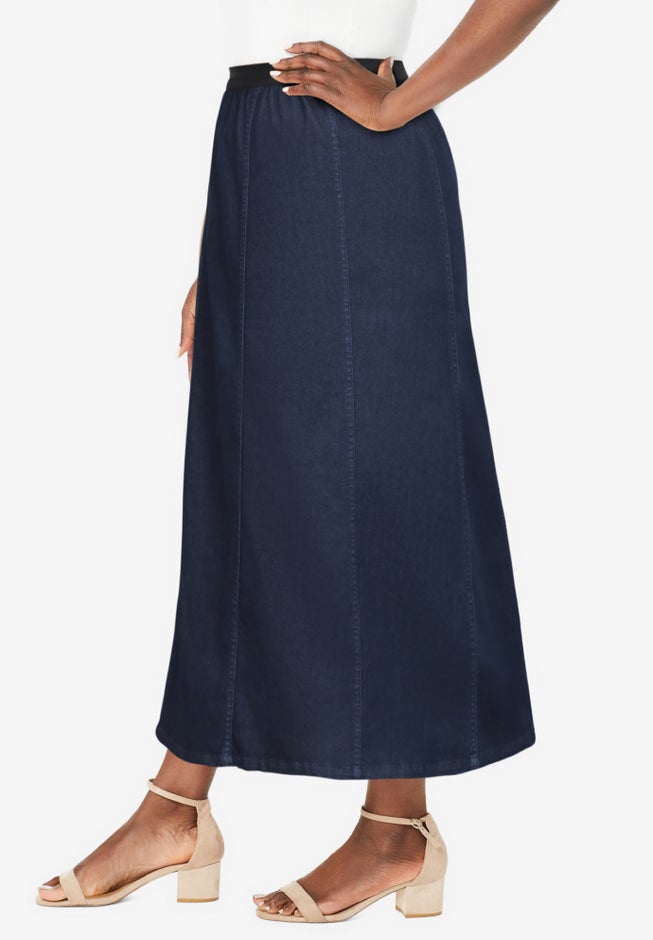 Stretch Denim Jegging Skirt image number 2