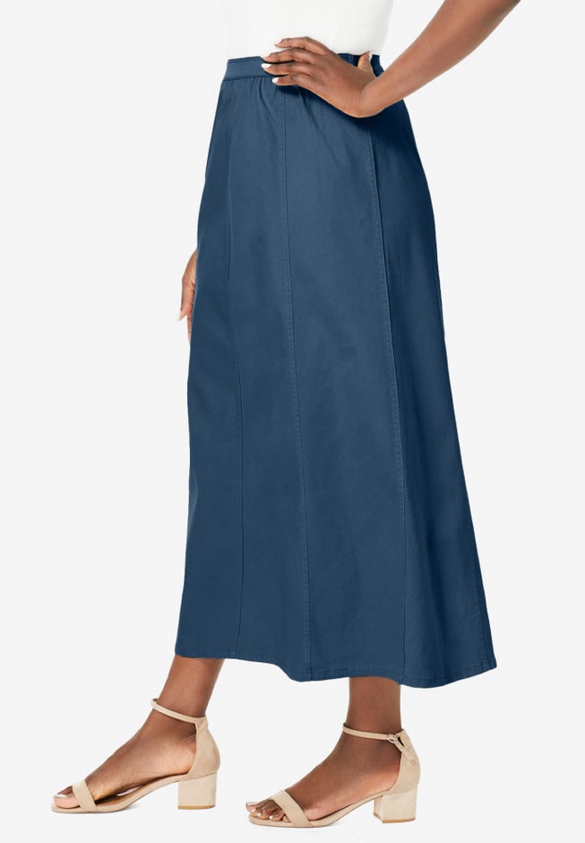 Stretch Denim Jegging Skirt image number 2