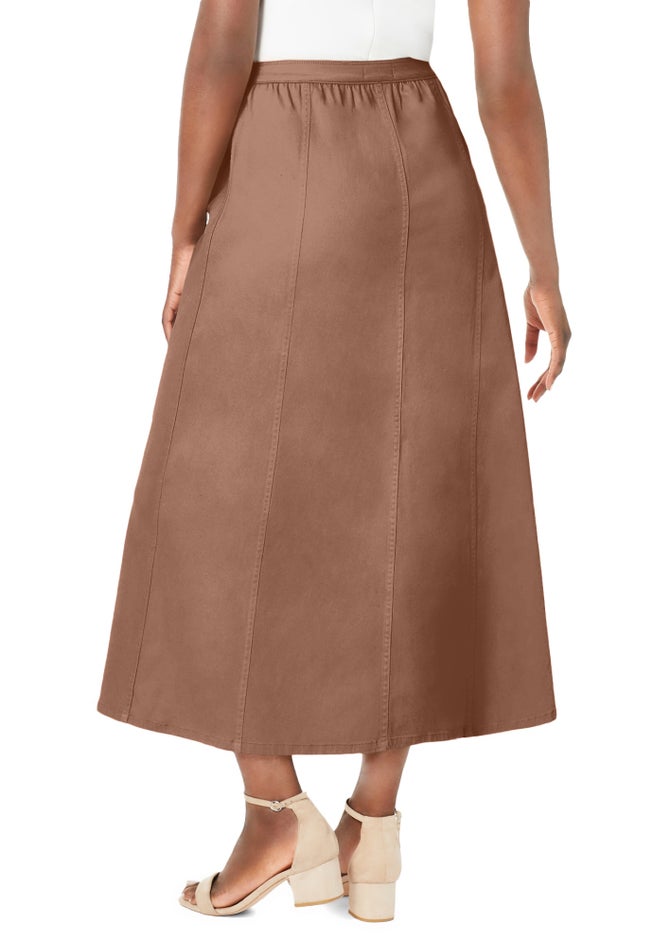 Stretch Denim Jegging Skirt image number 1