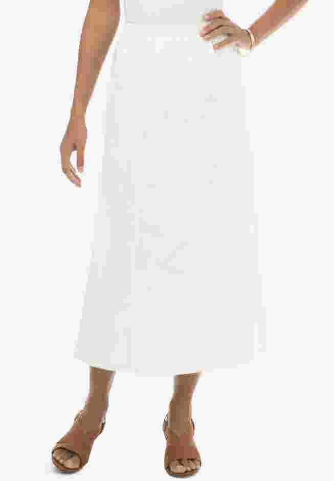 Stretch Denim Jegging Skirt image number 0