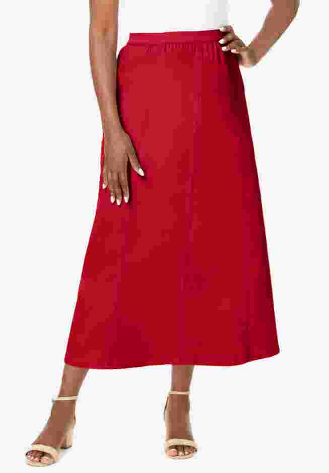 Stretch Denim Jegging Skirt image number 0