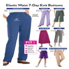 7-Day Knit Wide-Leg Pull-On Pants image number null