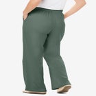 7-Day Wide-Leg Elastic-Waist Stretchy Knit Pant image number null