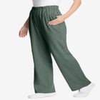 7-Day Wide-Leg Elastic-Waist Stretchy Knit Pant image number null