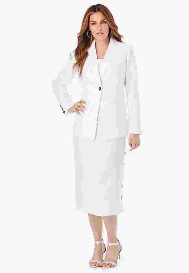 Side Button Suit Jacket Dress image number 0