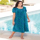 Short Print Shirred Lounger image number null