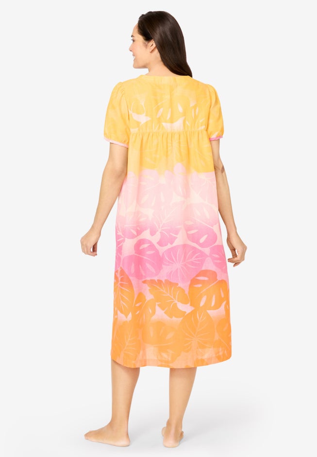 Short Print Shirred Lounger image number 1