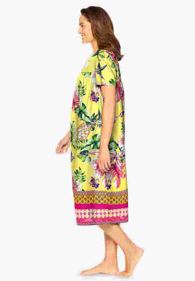 Short Print Shirred Lounger image number 2