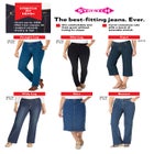 Stretch Denim Five-Pocket Capri Jeans image number null