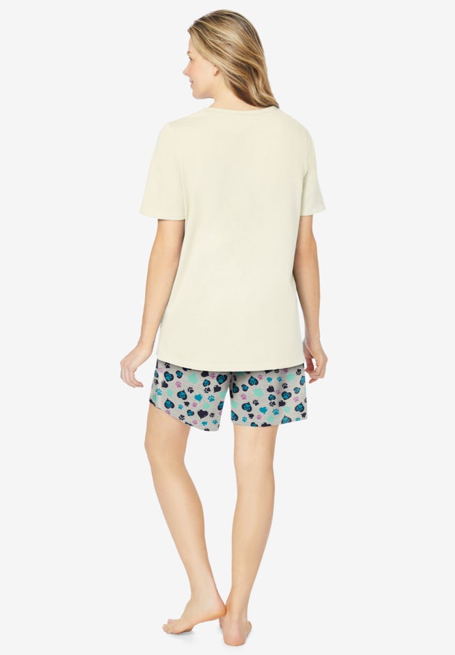 Knit PJ Short Set image number 1