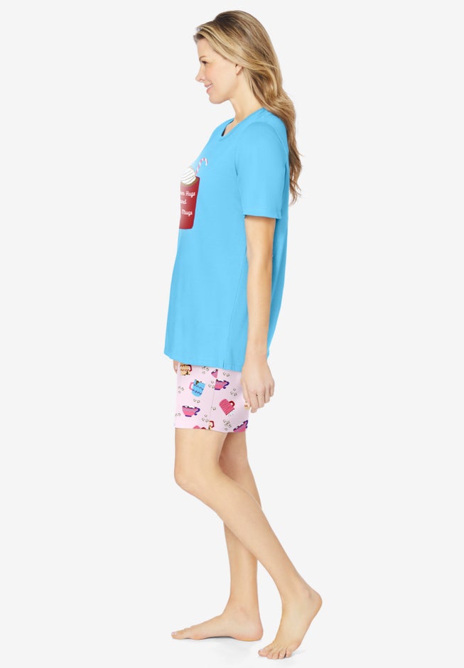 Knit PJ Short Set image number 2