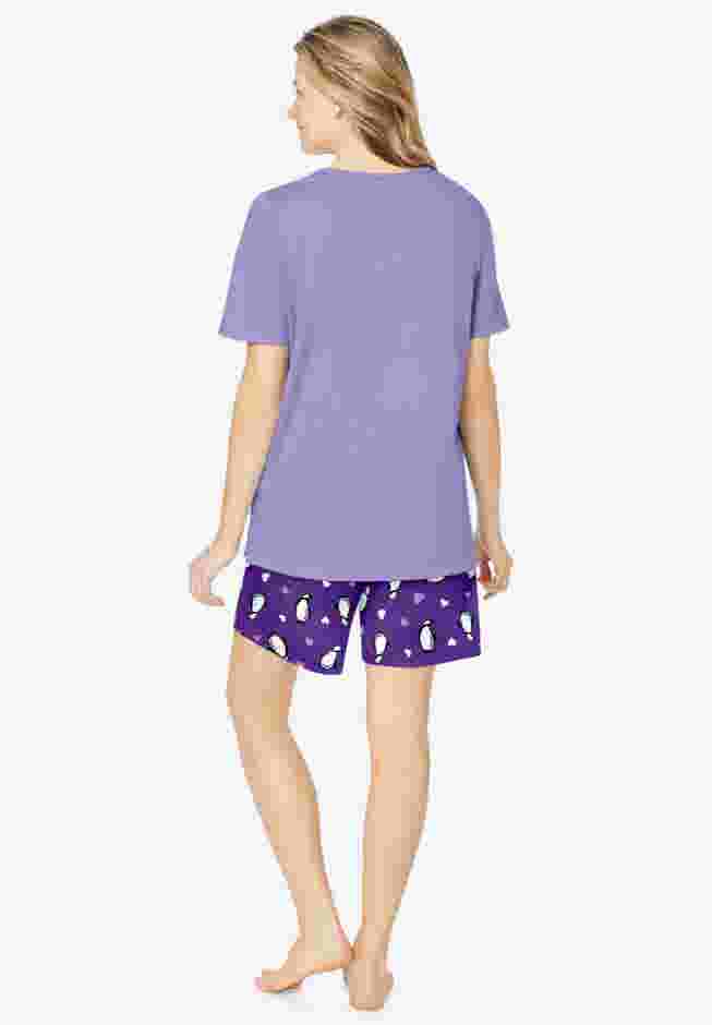 Knit PJ Short Set image number 1