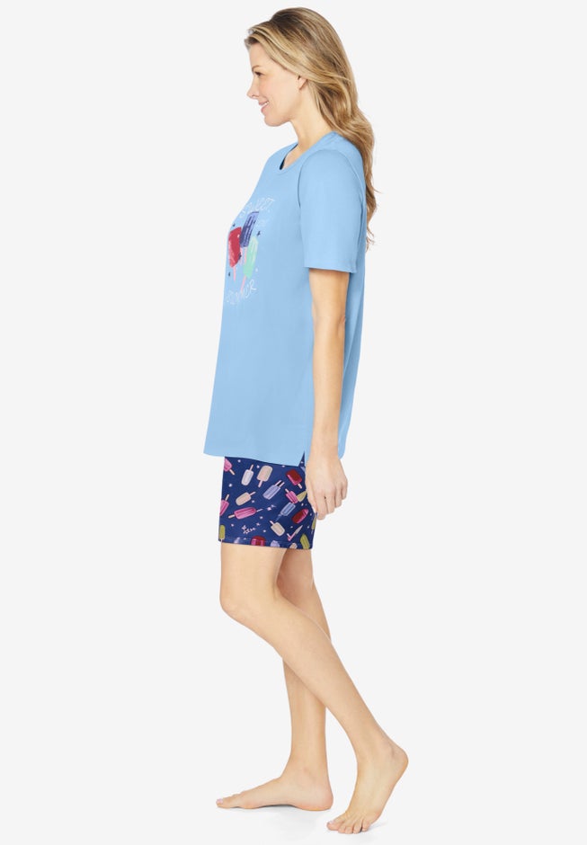 Knit PJ Short Set image number 2
