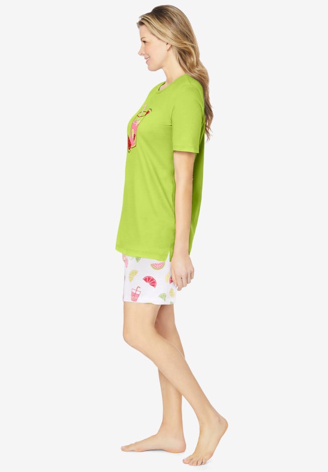 Knit PJ Short Set image number 2