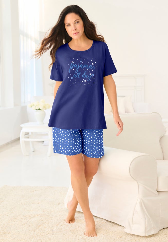 Knit PJ Short Set image number 3