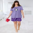 Knit PJ Short Set image number null