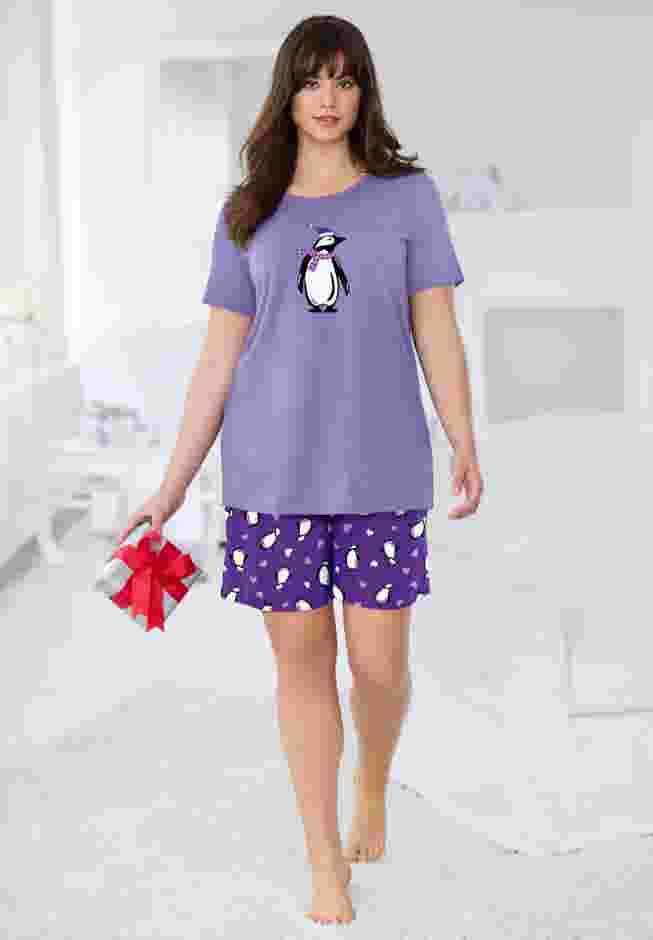 Knit PJ Short Set image number 6