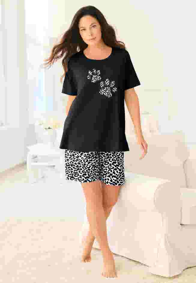 Knit PJ Short Set image number 0