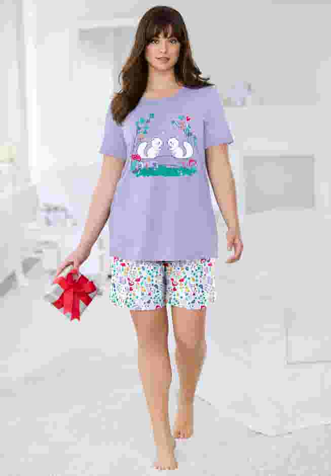 Knit PJ Short Set image number 0