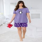 Knit PJ Short Set image number null