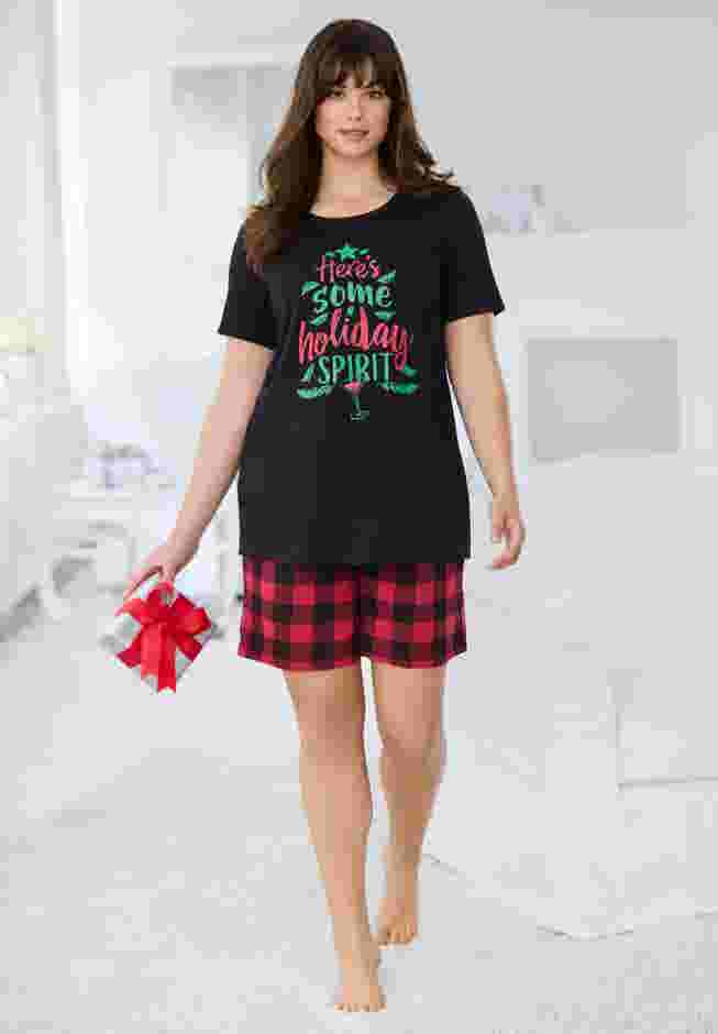 Knit PJ Short Set image number 4