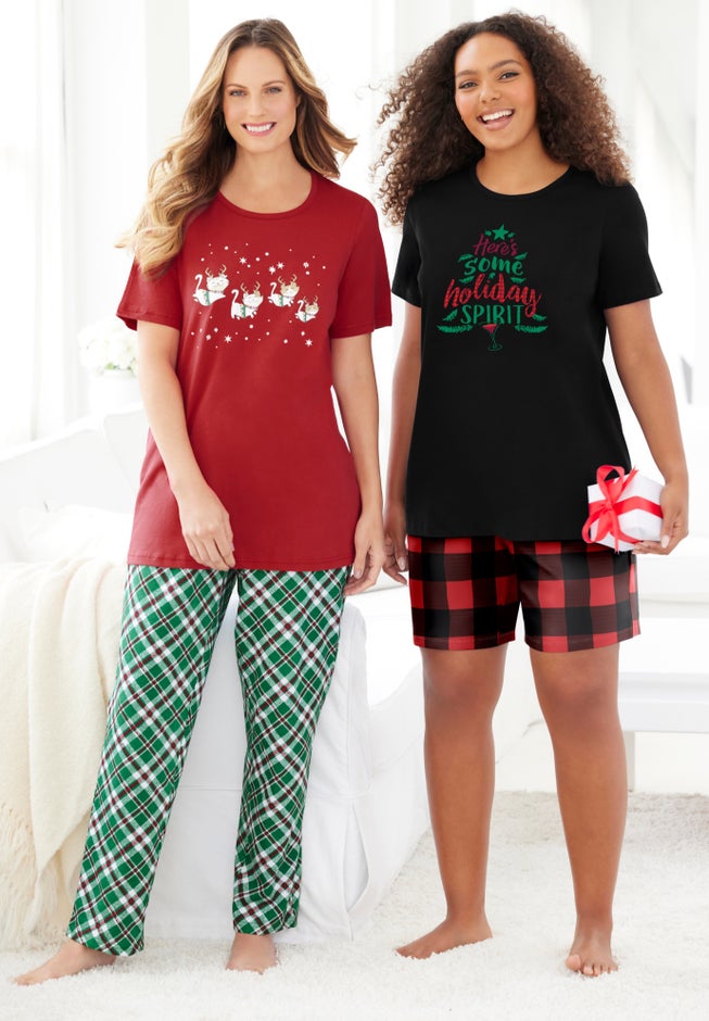 Graphic Tee PJ Set image number 4