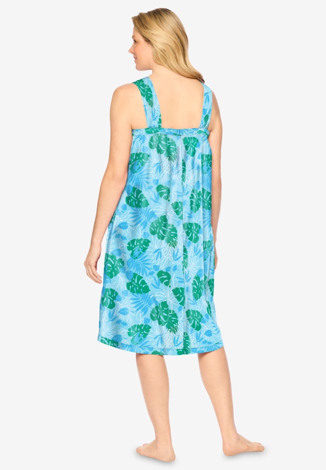 Print Sleeveless Square Neck Lounger image number 1