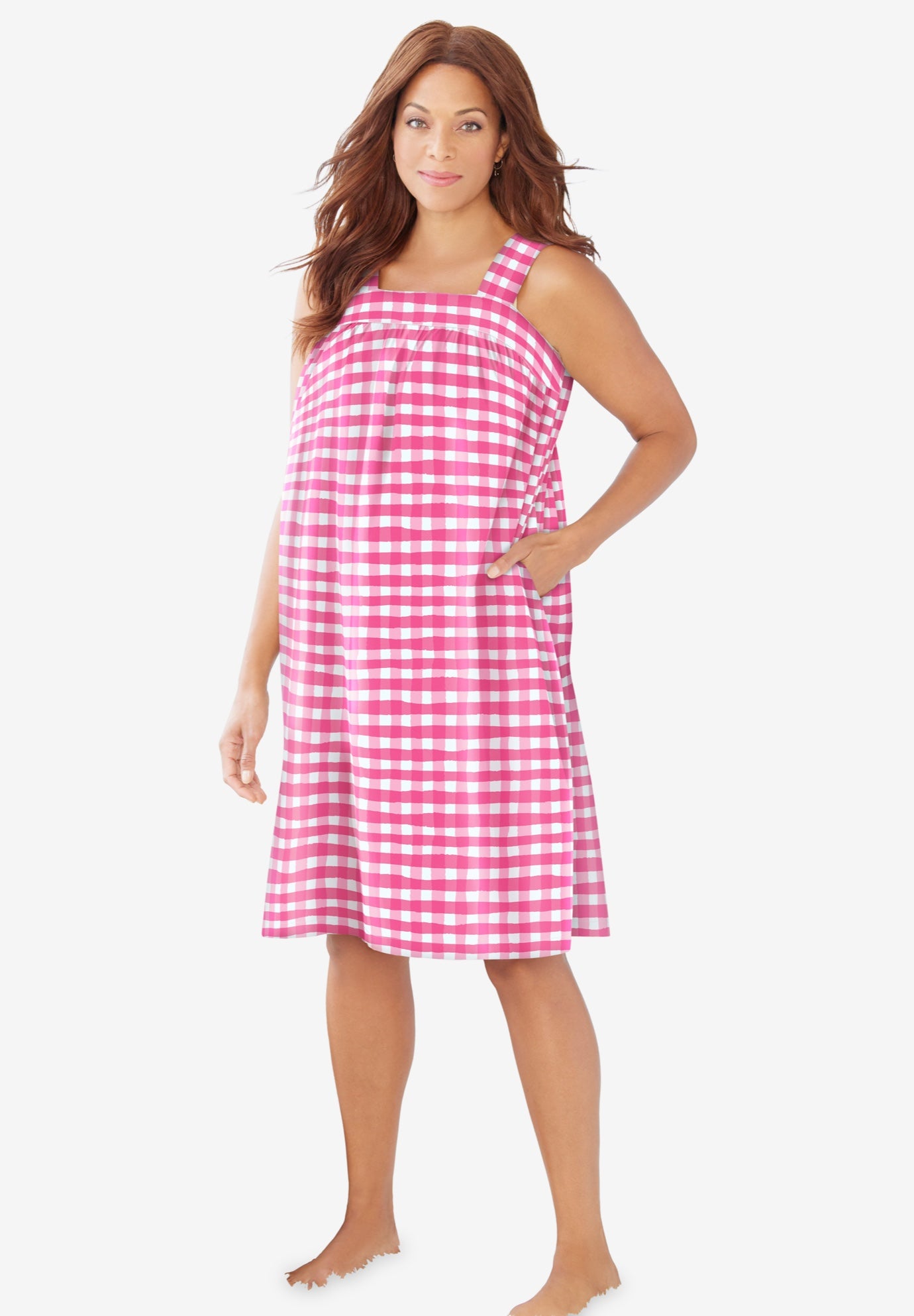 Print Sleeveless Square Neck Lounger image number 0