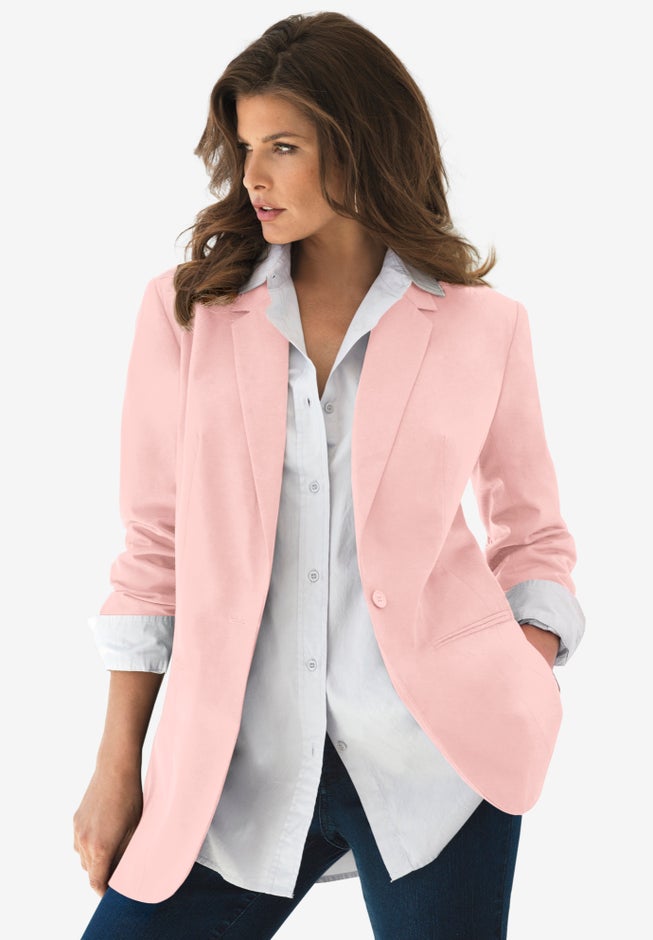 Plus Size Relaxed Boyfriend Blazer image number 0