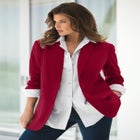 Plus Size Relaxed Boyfriend Blazer image number null
