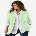 Plus Size Relaxed Boyfriend Blazer image number null