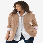 Plus Size Relaxed Boyfriend Blazer image number null