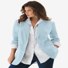 Plus Size Relaxed Boyfriend Blazer image number null