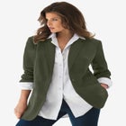 Plus Size Relaxed Boyfriend Blazer image number null