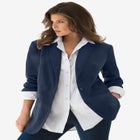 Plus Size Relaxed Boyfriend Blazer image number null