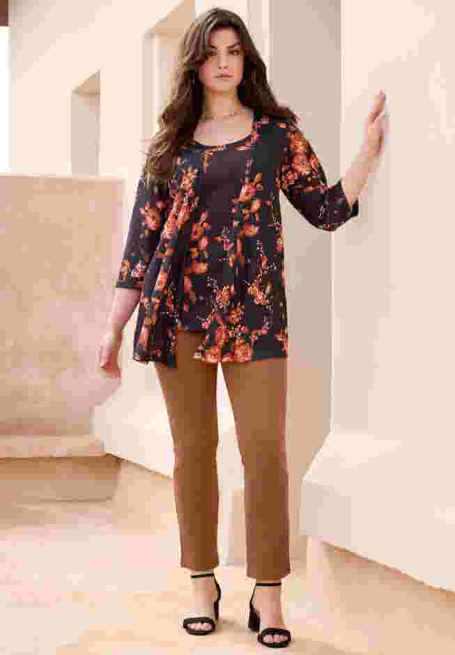Plus Size Classic Stretch Straight Leg Jean image number 4